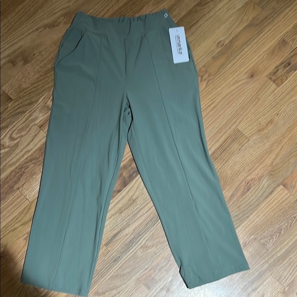 NWT Marika Green Ankle-Length Cropped Pants Elastic Waist - Picture 1 of 7